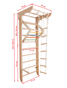 Wall Bars with Accessories – Safe Exercise for Kids & Adults