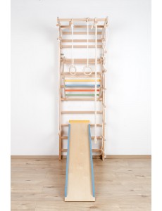 Children's Wall Bars with Movable Top Bar and Accessories