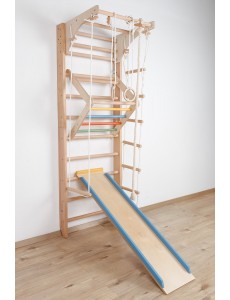 Children's Wall Bars with Movable Top Bar and Accessories