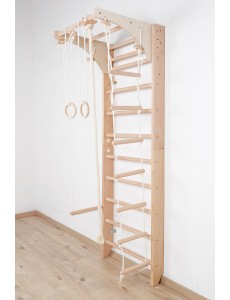 Wall Bars with Movable Top Bar and Accessories – The Perfect Home Gym Equipment for the Whole Family!