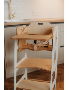  Options: High chair + feeding tray